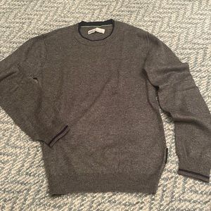 Gaudi’ Gray with Navy trim Boys size 8 sweater
